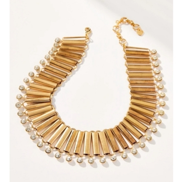 Anthropologie Jewelry - Anthropologie Gold Statement Necklace